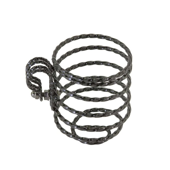 Black Steel Twisted Cup Holder for Bikes, bicycles, trikes, lowrider bikes, beach cruisers, stretch bikes.