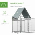 thumbnail image 4 of PawHut Walk-In Chicken Run, Large Poultry Coop with Cover, 4 of 10