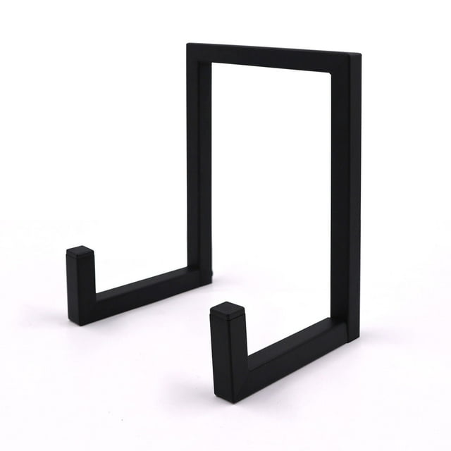 bedienty Support en Fer pour Vinyle Supports de Disques Métal Noir Étagère Suspendue au Sol Rangement de Disques Rangement de CD