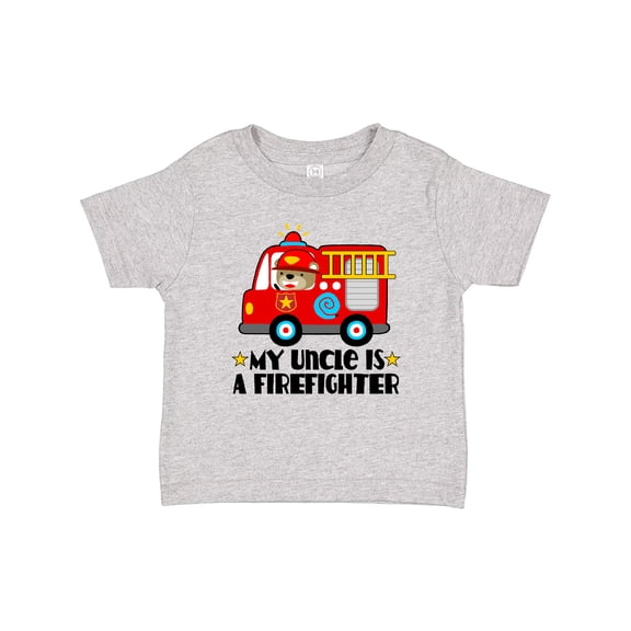 Inktastic Fireman Uncle is a Firefighter Boys or Girls Baby T-Shirt