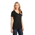thumbnail image 4 of District ® - Women's Perfect Weight ® V-Neck Tee. DM1170L - Jet Black Size XL, 4 of 6