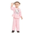 thumbnail image 2 of Hello Kitty Toddler Girls Long Sleeve Appliqué Peplum Top and Pants Set, 2-Piece, Sizes 12M-5T, 2 of 8