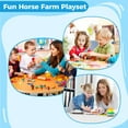 Horse Playset Horse Toys, Simulation Horse Club Playset, Horse Stall