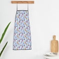thumbnail image 3 of Goofa Bib Apron, Unisex Aprons Adjustable Waterdrop Resistant Cooking Kitchen Apron for Chef, Sailboats And Seagulls Pattern Apron Bulk, 3 of 5