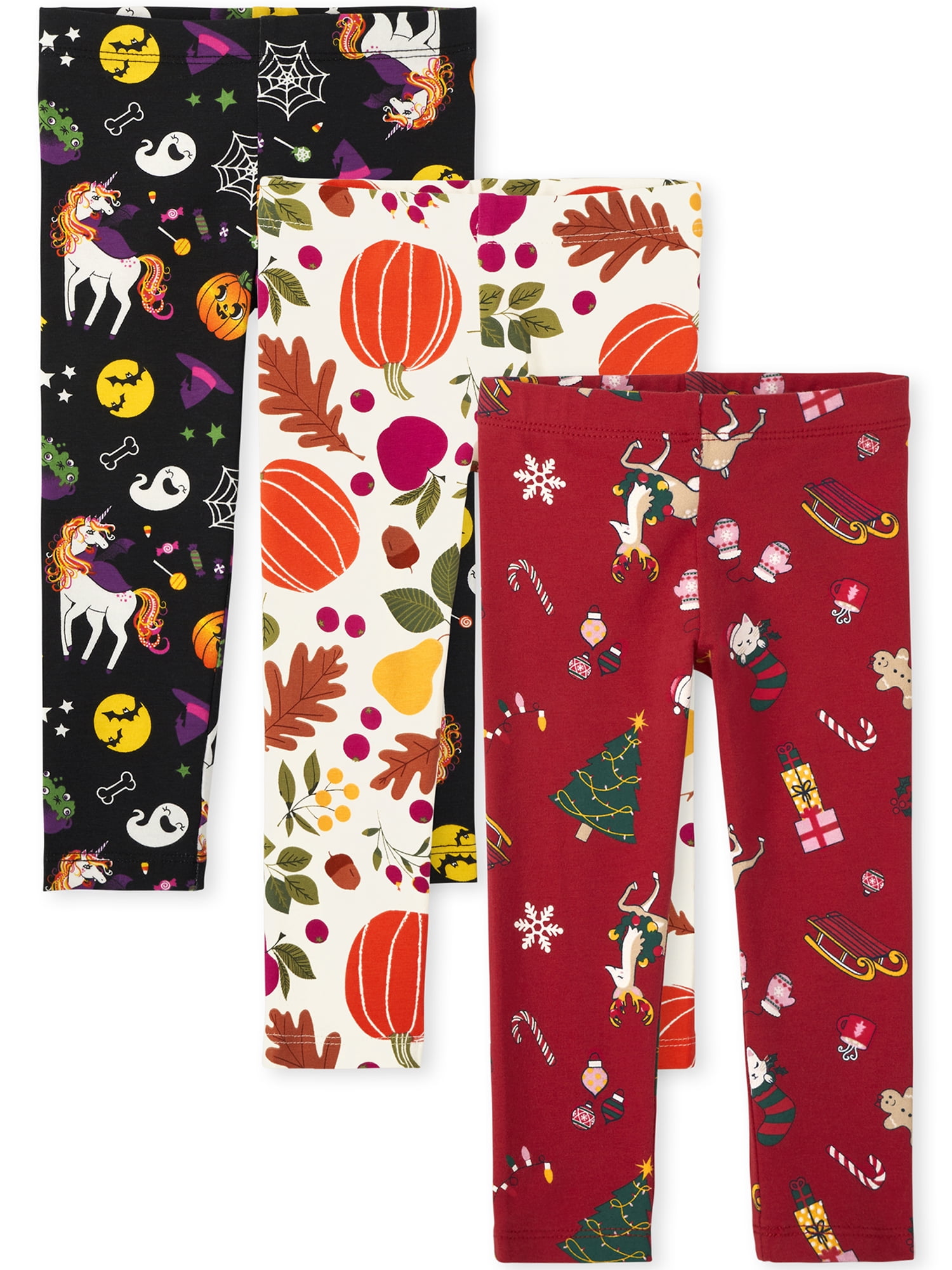 The Children's Place Toddler Girl Legging 3Pack Set, Sizes 125T