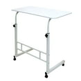 thumbnail image 4 of TidBay Height Adjustable Bedside Table with Wheels Portable Overbed TV Tray Table Movable Hospital Home Couch Side Standing Laptop Computer Desk, 4 of 8