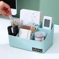 thumbnail image 2 of Meitianfacai Boîte de Rangement de Bureau Compartimentée en Plastique à Sept Compartiments Simplicité Boîte à Compartiments Multiples Cosmétiques Télécommande Organisateur de Papeterie (Bleu), 2 of 9