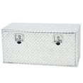 thumbnail image 7 of 36 Inch Heavy Duty Aluminum Diamond Plate Tool Underbody Box, Waterproof Square Truck Storage Organizer Chest for Pick Up Truck Bed, RV Trailer with T-Handle Lock and Keys - Silver, 7 of 7