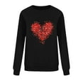 thumbnail image 5 of UTSJKR Valentines Sweatshirts for Women Cute Red Love Heart Graphic Pullover Tops Love Day Gift Shirt Long Sleeve Tees Black M, 5 of 6