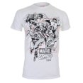 thumbnail image 1 of Marvel Comics - Camiseta Band Of Heroes de Algodón para Hombre (Blanco), 1 of 2
