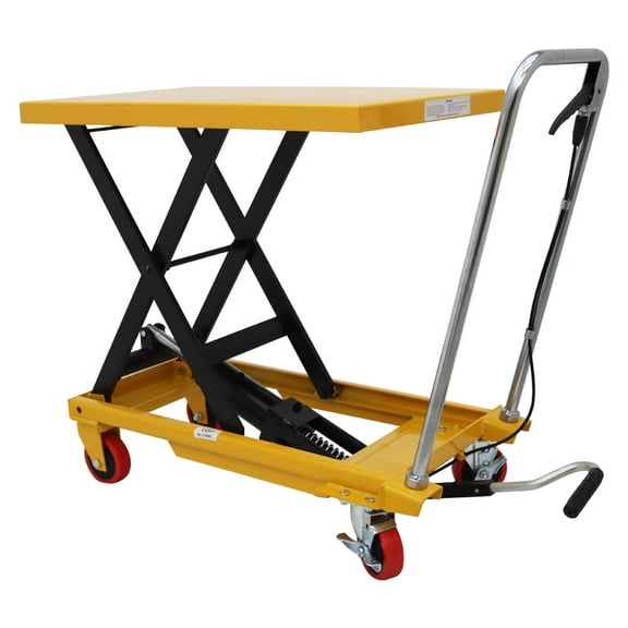 INTSUPERMAI 440Lbs Hydraulic Scissor Lift Table Cart Platform with Wheels