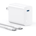 thumbnail image 1 of 1 Hora Cargador Tipo C, PD 30W Cargador Carga Rápida, con Cable USB C a C 1M 3A, Compatible con IP 1, 1 of 8