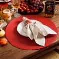 thumbnail image 5 of Manteles individuales redondos trenzados, manteles individuales redondos lavables para mesa de comedor de cocina, manteles redondos antideslizantes de 15 pulgadas, 5 of 5
