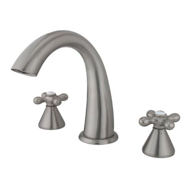 Kingston Brass KS2368AX 8 Inch -18 Inch Widespread Roman Tub Filler - Satin Nickel