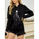 thumbnail image 2 of Sudadera Hoodie Deportiva Con Capuchaletra De Mujer Impresa, 2 of 8