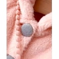 thumbnail image 3 of Abrigo con capucha cálido para bebés y niñas- Rosa-3T(Size 12), 3 of 6