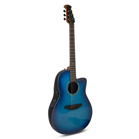 Ovation Celebrity Traditional CS24P-BLFL Acoustic-Electric Guitar  Blue Flame