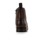 thumbnail image 5 of Polar Fox Brooke MPX806061 Woolen and Synthetic Leather Lace-up Fashion Chukka Boots with Zipper Closure, in Woven Brown, Men's Size 11, 5 of 8