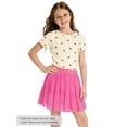 thumbnail image 3 of Cooltree Big Girls High Waisted Ruffled Skort - Hot Pink Mesh Tulle Flowy Skirt with Built-in Shorts Size 12, 3 of 7