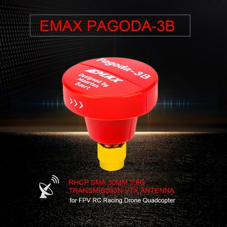 EMAX Pagoda-3B RHCP SMA 30mm Transmission FPV Antenna VTX for FPV RC Racing Drone (Best Vtx For Fpv Racing)