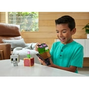 Minecraft Flippin’ Figs Figures Collection, 2-in-1 Fidget Play, 3.75-in Scale & Pixelated Design (Characters May Vary)
