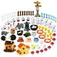 thumbnail image 1 of Coofit Kit d'Ornements Miniatures Décoratifs 60 Pcs Figurines de Jardin Féerique Micro Paysage, 1 of 10