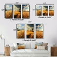 thumbnail image 4 of Designart "Spain Golden landscapes Mediterranean III" Farmhouse Framed Wall Art Set Of 3 - Yellow Spain Frame Gallery Set For Office Decor, 4 of 7