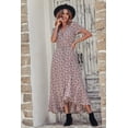 thumbnail image 2 of Vestido PRETTYGARDEN Cruzado Floral con Escote en V y Volantes Talla M, 2 of 8