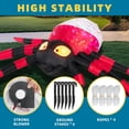 thumbnail image 4 of Araña inflable de Halloween de 12 pies con luces LED giratorias, 4 of 7