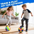 thumbnail image 2 of Beeunni 2 Pack Soft Indoor Soccer Ball, the House Soccer Ball Size 4 for Kids, Ideal Slient Dribbling, Training for Home and Yards, 2 of 7
