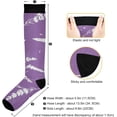 thumbnail image 3 of GZHJMY Lavender Compression Socks, Women Men Long Stocking (20-30mmHg), Travel Knee High Stockings for Athletic Sports,Running,Cycling,Nursing, 3 of 7