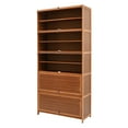 thumbnail image 5 of 10-Tier Bamboo Shoe Cabinet – 11 Tier Storage, Flip-Up Doors, 33 lbs Per Shelf, Multi-Use Floor Standing Cabinet for Living Room, Bedroom, Garden, 5 of 11