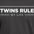thumbnail image 3 of CafePress - TWINS RULE My Life Dark T Shirt - Men's Classic Graphic Cotton T-Shirt, 3 of 4