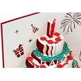 thumbnail image 5 of Tarjetas de felicitación de cumpleaños, tarjeta de cumpleaños de regalo para tus padres, amigos y amantes, tarjeta de felicitación de salto 3d (feliz cumpleaños) Rojo Verde Cocina, Decoración y Otros, 5 of 5