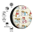 thumbnail image 3 of JUNZAN Cute Bull Dog Spare Tire Cover Wheel Protector for Truck SUV Trailer Camping Rv Tire Covers-14 inch, 3 of 8