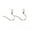 17x17.5x2.5mm, variant on Resistant 304 Stainless Steel Earring Hooks Ear Wire with Horizontal Loop Stainless Steel Color 22x11.5x1mm 18 Gauge Hole: 2.5x3.5mm