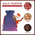 thumbnail image 7 of Fuzoiu Violet Glitter Print Christmas Gift Bag,Burlap Gift Bag with Drawstring Closure & Hang Tag,Perfect for Holidays, Birthdays, and Special Occasions-Small, 7 of 7