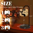 thumbnail image 3 of Candle Warmer Lamp with Timer, Mid Century Black Cat Retro Stars Abstract Cute Animal Non-slip Wireless Remote Control Wax Melts Warmer with 4 Bulbs for Home Office Dorm, Birthday Gifts for Women, 3 of 7