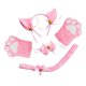 thumbnail image 2 of Disfraz de gato, gorro de cosplay, guantes de , cola para disfraces de Rosado Zulema Traje de juego de cosplay, 2 of 7