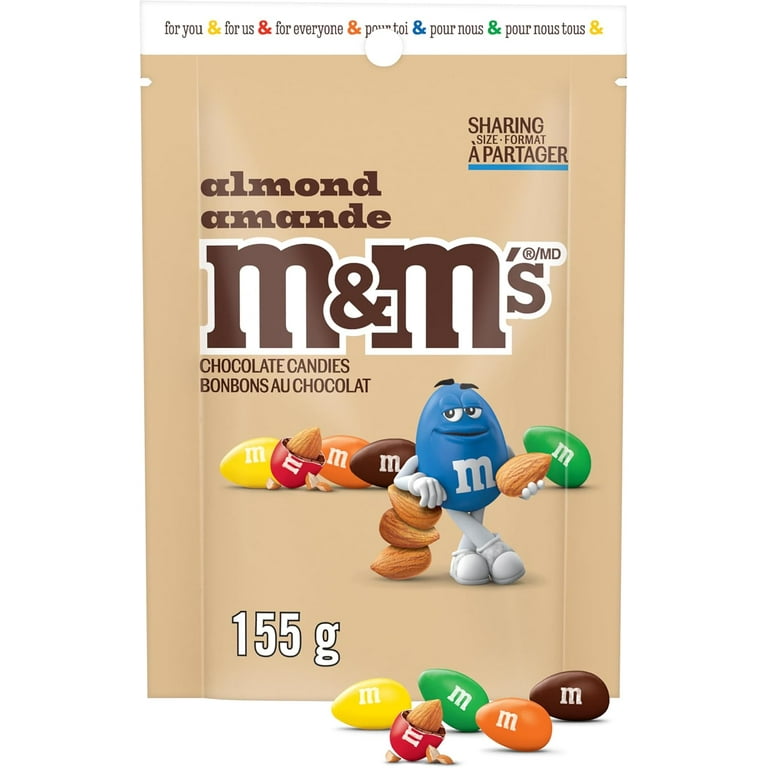 M&M's Almond Milk Chocolate Candies, Sharing - Size, 155g/5.5 oz