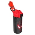 thumbnail image 3 of Zak Designs 25oz Durable Plastic Jubilation Water Bottle with Leak Proof Spout Cover, Straw, Push Button Lid, Flip Up Lock, and Built-in Carry Handle, Spiderman, 3 of 7