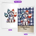 thumbnail image 2 of Patriotic Siberian Husky 4th of July Independence Paws 5x7in Folded Greeting Card Husky Dog Lover Gifts Single Note Card with Envelope - 02010, 2 of 5