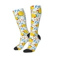 thumbnail image 2 of Daiia Sports Socks Ducks and Anchors Printed Novelty Crew Socks for Men Women Knee High Socks Cotton Socks Soft & Breathable Support Unisex Socks, 2 of 9