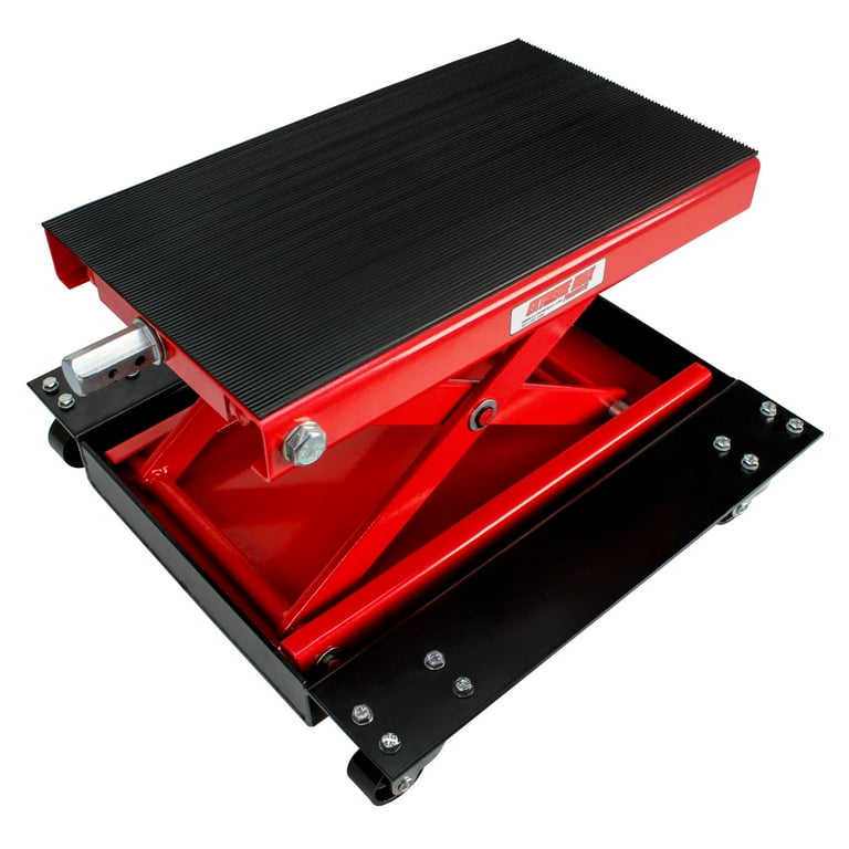 Extreme Max 5001.5059 Wide Motorcycle Scissor Jack with Dolly