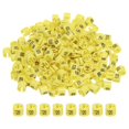 thumbnail image 1 of Uxcell Clothes Hanger Marker Plastic Garment Tags Hanger Markers for Garment Color Coding Snap Labels 120 Size Yellow, 1 of 7