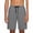 Gray, variant on Plus Size Running Shorts for Men Quick Dry Workout Athletic Shorts Comfy Knee Length SweatShorts with Zip Pockets