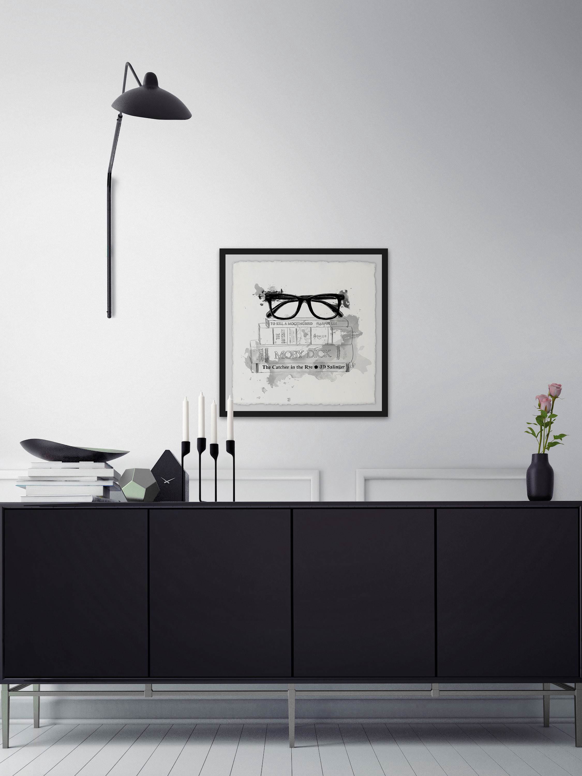 Library II Framed Painting Print