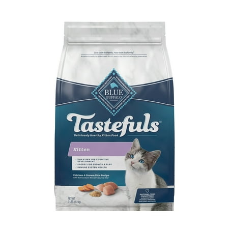 UPC: 0859610000630 | Blue Buffalo Tastefuls Kitten Natural Dry Cat Food Chicken 3lb bag