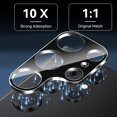 thumbnail image 2 of Dteck 3-Pack Camera Lens Protector for Samsung Galaxy S25 Ultra,Tempered Glass Camera Protector Back Lens Cover, Ultra HD, 9H Hardness, Anti-Scratch, Case Friendly,Easy Installation,Black, 2 of 5