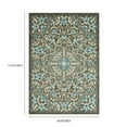 thumbnail image 4 of Mainstays Bright Persian Medallion Gray Blue Indoor Area Rug, 4'x5'4", 4 of 8